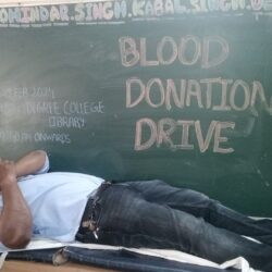 Note: Blood donation camp